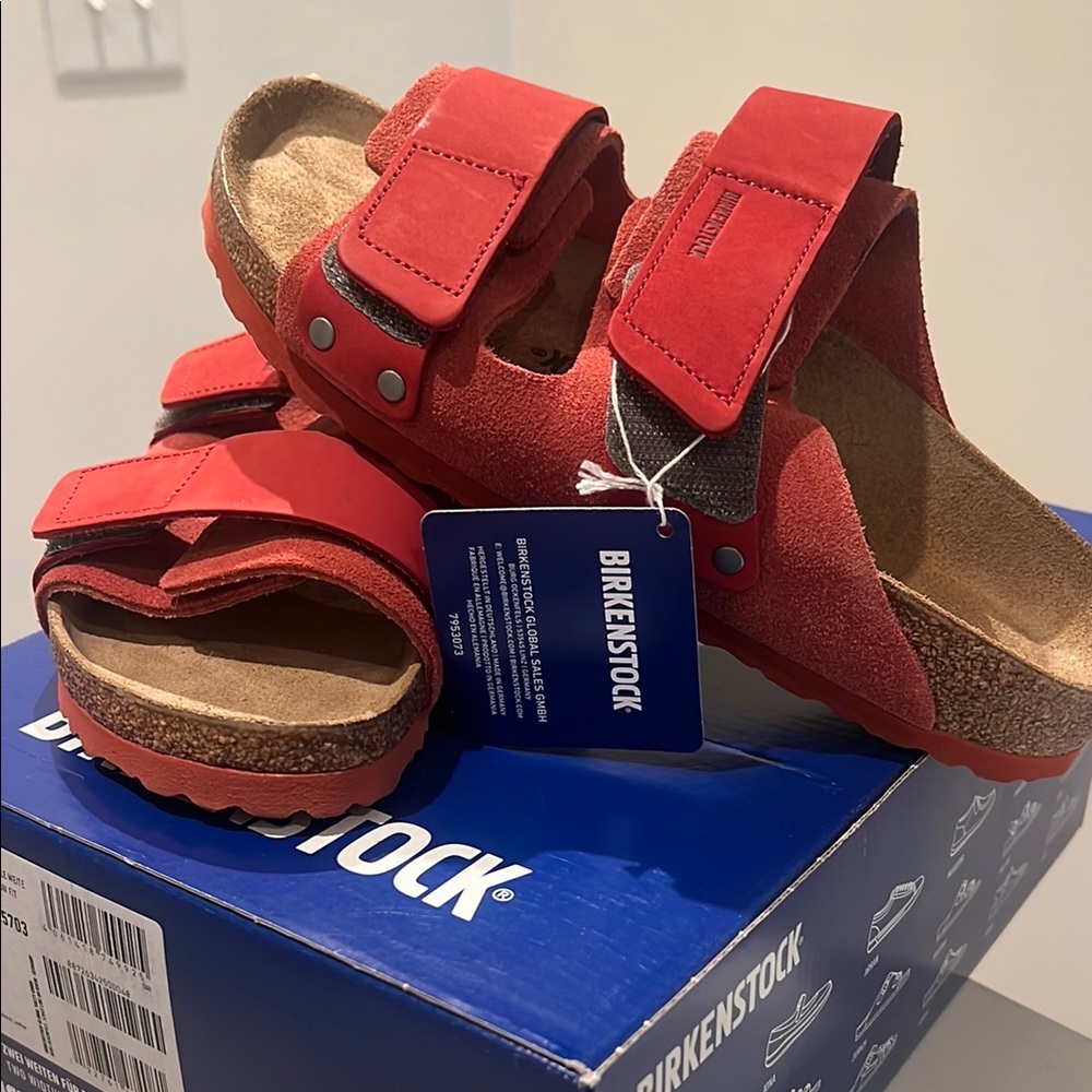 Birkenstock Uji Sandals in Sienna Red